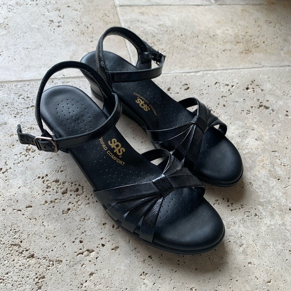 SAS Shoes Sas Tripad Comfort Black Patent Leather Sandal Poshmark